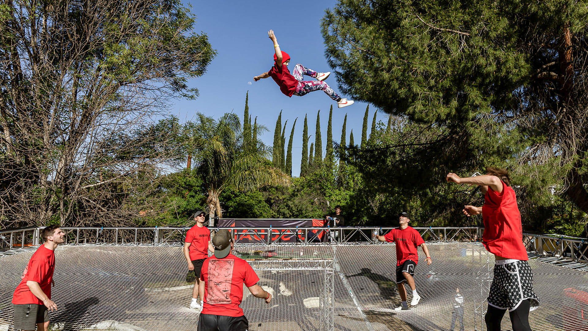 Akrobat and DD SQUAD present extreme trampolining in Los Angeles