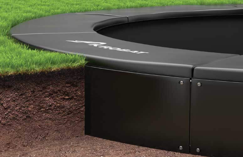 Sunken trampolines without net