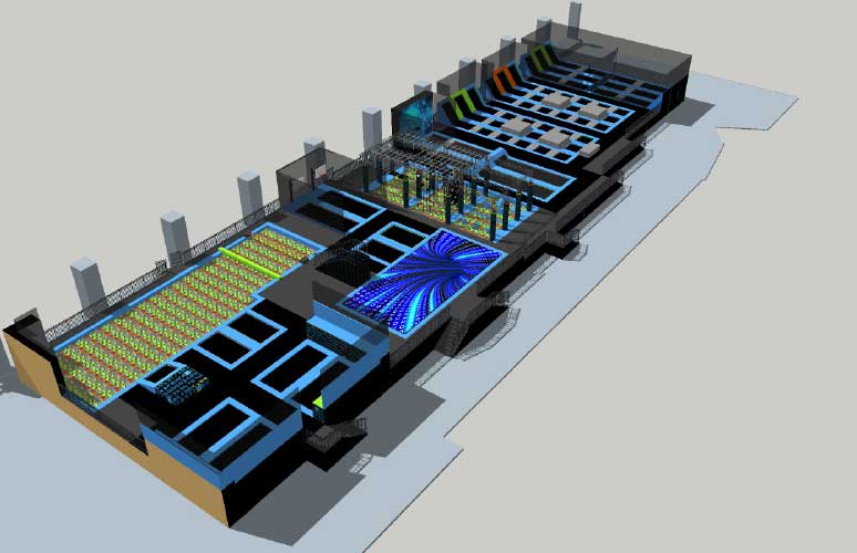 Trampoline park design