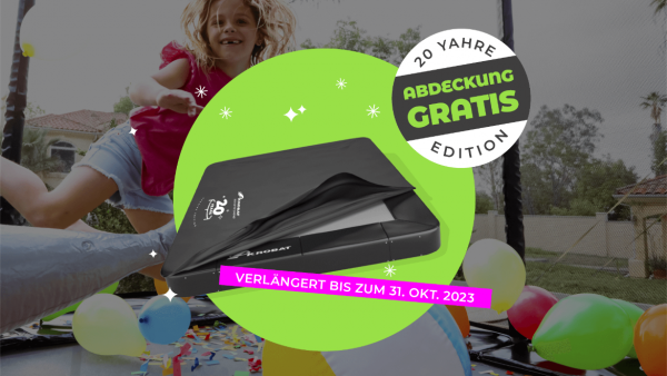 Kostenlose Abdeckung für Ihren neuen Trampolin!