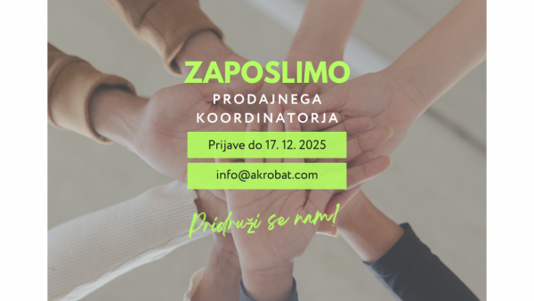 Razpis za prodajnega koordinatorja