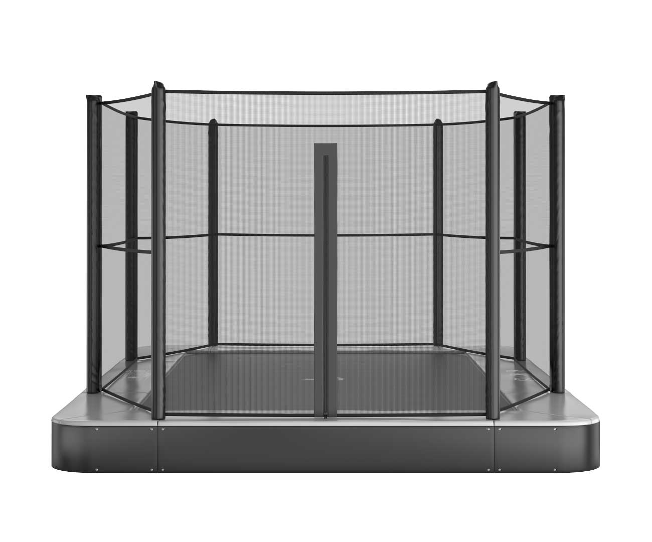 Outdoor trampoline with safety net Primus Flat Akrobat