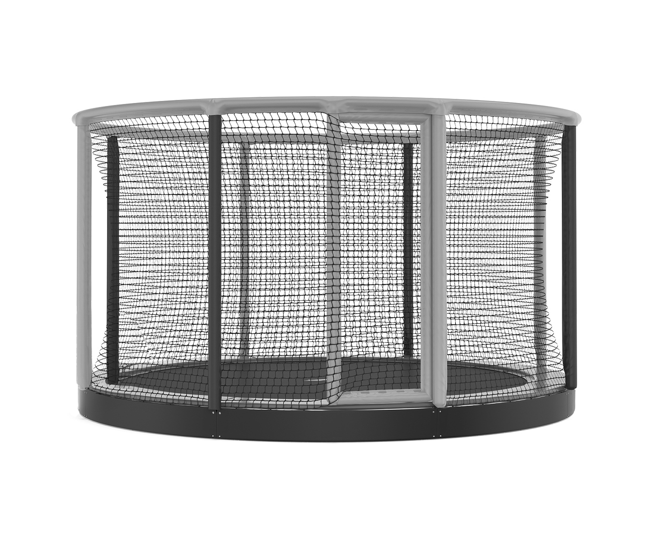 Akrobat Gallus Inground Grey-black enclosure /Black safety pad/ Grey jumping mat