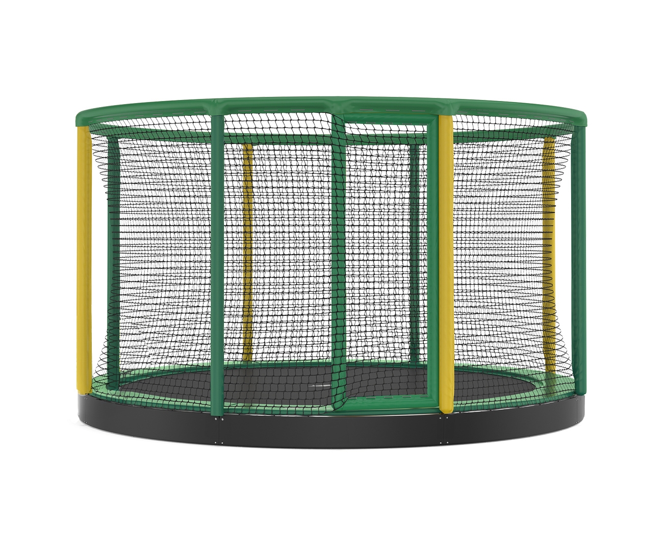 Akrobat Gallus Inground 10 Green-yellow enclosure / Green safety pad /Black jumping mat